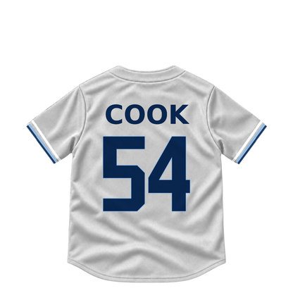 Tampa Bay Rays jersey keychain — Alex Cook #54. Exact saved player artwork preview.