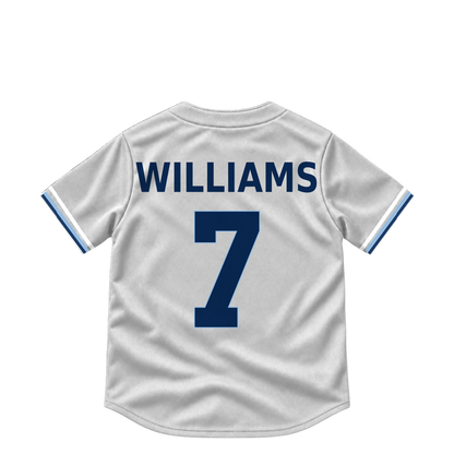 Tampa Bay Rays jersey keychain — Carson Williams #7. Exact saved player artwork preview.