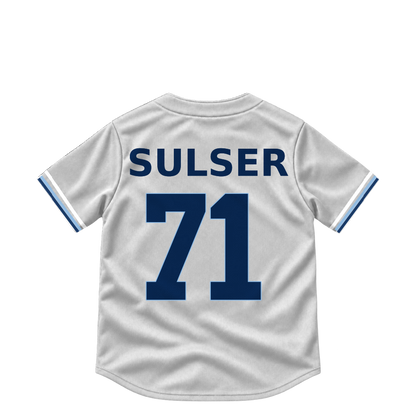 Tampa Bay Rays jersey keychain — Cole Sulser #71. Exact saved player artwork preview.