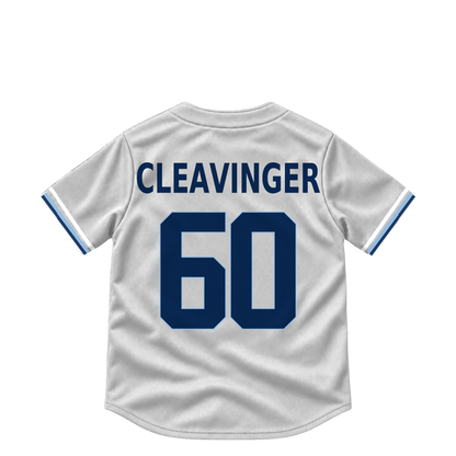 Tampa Bay Rays jersey keychain — Garrett Cleavinger #60. Exact saved player artwork preview.