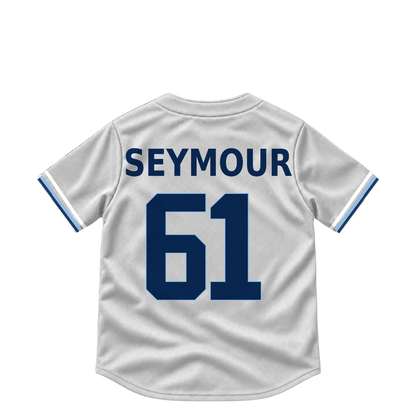 Tampa Bay Rays jersey keychain — Ian Seymour #61. Exact saved player artwork preview.
