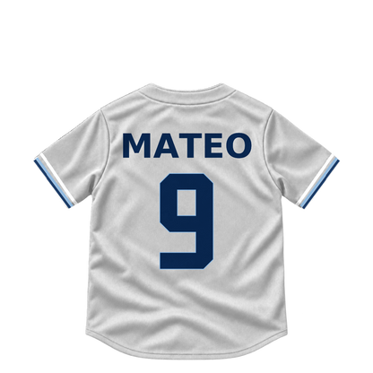 Tampa Bay Rays jersey keychain — Jorge Mateo #9. Exact saved player artwork preview.