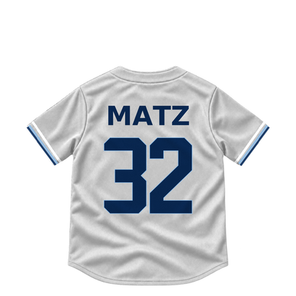 Tampa Bay Rays jersey keychain — Steven Matz #32. Exact saved player artwork preview.