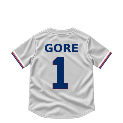 Texas Rangers jersey keychain — MacKenzie Gore #1. Exact saved player artwork preview.