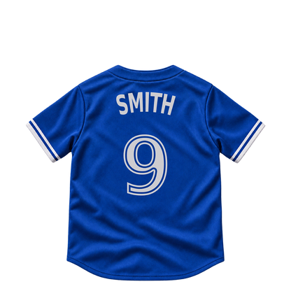 Toronto Blue Jays jersey keychain — Josh Smith #9. Exact saved player artwork preview.