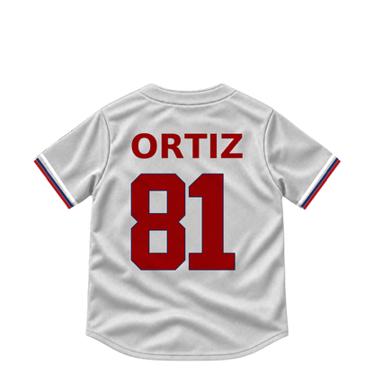 Washington Nationals jersey keychain — Abimelec Ortiz #81. Exact saved player artwork preview.