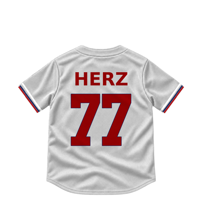 Washington Nationals jersey keychain — DJ Herz #77. Exact saved player artwork preview.