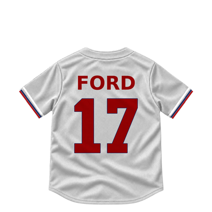 Washington Nationals jersey keychain — Harry Ford #17. Exact saved player artwork preview.