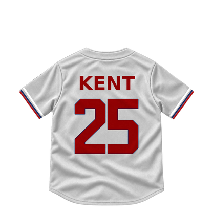 Washington Nationals jersey keychain — Jackson Kent #25. Exact saved player artwork preview.