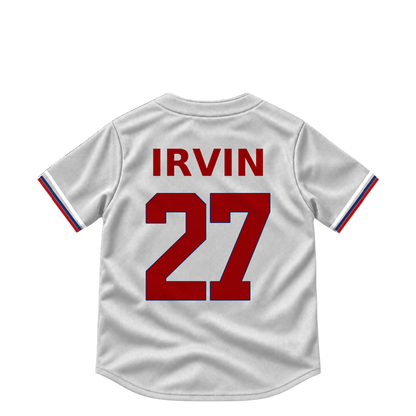 Washington Nationals jersey keychain — Jake Irvin #27. Exact saved player artwork preview.