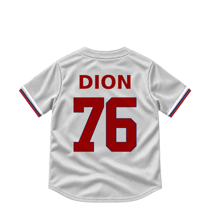 Washington Nationals jersey keychain — Will Dion #76. Exact saved player artwork preview.