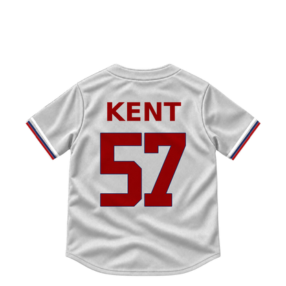 Washington Nationals jersey keychain — Zak Kent #57. Exact saved player artwork preview.
