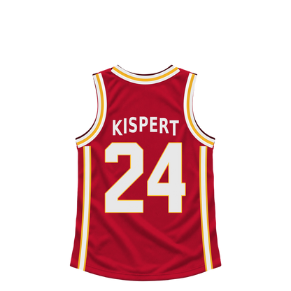 Atlanta Hawks jersey keychain — Corey Kispert #24. Exact saved player artwork preview.