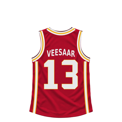 Atlanta Hawks jersey keychain — Henri Veesaar #13. Exact saved player artwork preview.
