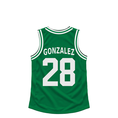 Boston Celtics jersey keychain — Hugo Gonzalez #28. Exact saved player artwork preview.
