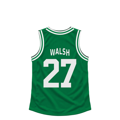 Boston Celtics jersey keychain — Jordan Walsh #27. Exact saved player artwork preview.