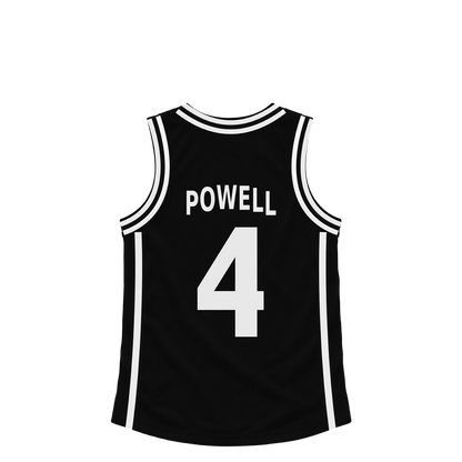 Brooklyn Nets jersey keychain — Drake Powell #4. Exact saved player artwork preview.