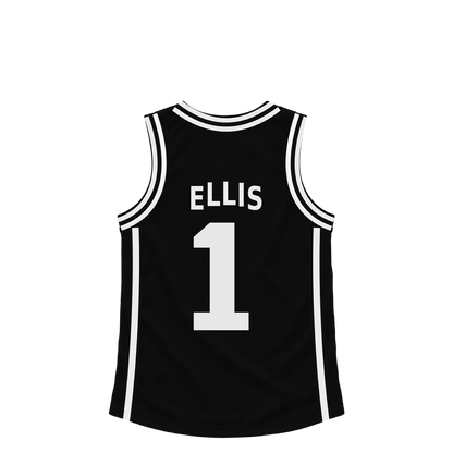 Brooklyn Nets jersey keychain — Keon Ellis #1. Exact saved player artwork preview.