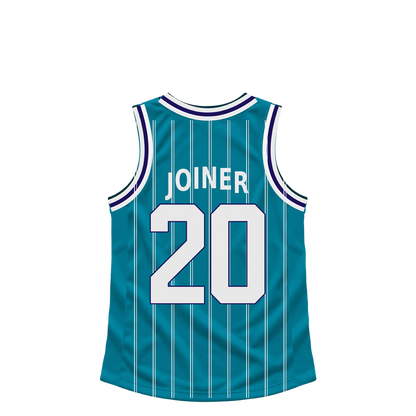Charlotte Hornets jersey keychain — Jarkel Joiner #20. Exact saved player artwork preview.