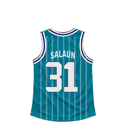 Charlotte Hornets jersey keychain — Tidjane Salaun #31. Exact saved player artwork preview.