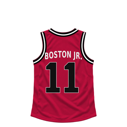 Chicago Bulls jersey keychain — Brandon Boston #11. Exact saved player artwork preview.