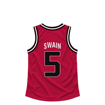 Chicago Bulls jersey keychain — Dailyn Swain #5. Exact saved player artwork preview.
