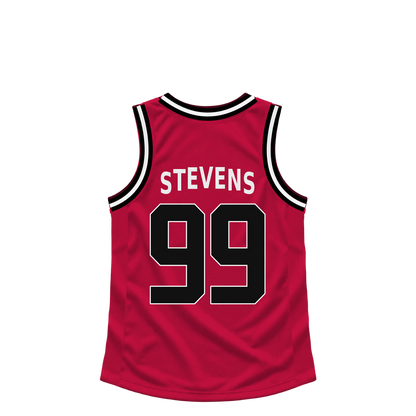 Chicago Bulls jersey keychain — Isaiah Stevens #99 — Earlier design. Exact saved player artwork preview.