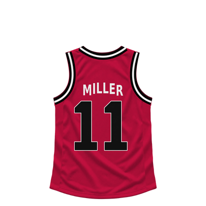 Chicago Bulls jersey keychain — Leonard Miller #11. Exact saved player artwork preview.