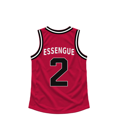Chicago Bulls jersey keychain — Noa Essengue #2. Exact saved player artwork preview.