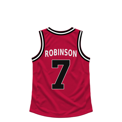 Chicago Bulls jersey keychain — Orlando Robinson #7. Exact saved player artwork preview.