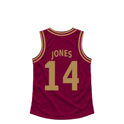 Cleveland Cavaliers jersey keychain — Curtis Jones #14 — Earlier design. Exact saved player artwork preview.