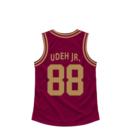 Cleveland Cavaliers jersey keychain — Ernest Udeh Jr. #88. Exact saved player artwork preview.
