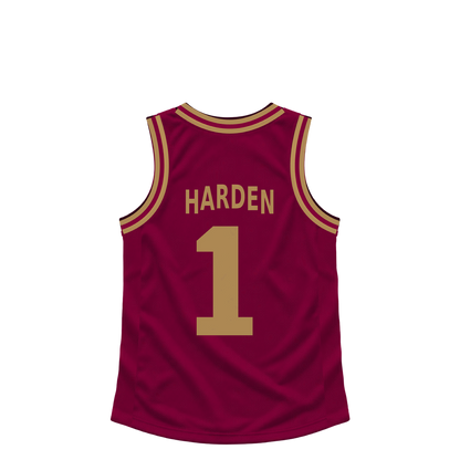 Cleveland Cavaliers jersey keychain — James Harden #1. Exact saved player artwork preview.