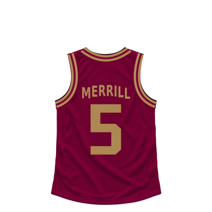 Cleveland Cavaliers jersey keychain — Sam Merrill #5. Exact saved player artwork preview.