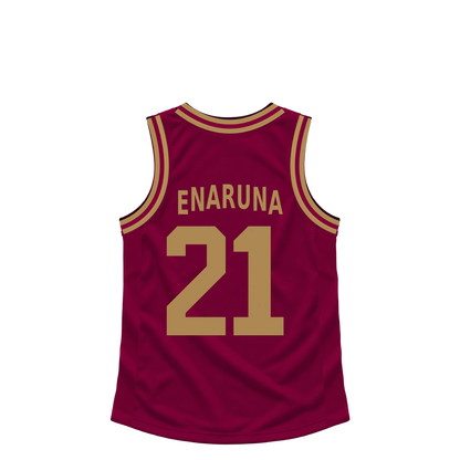 Cleveland Cavaliers jersey keychain — Tristan Enaruna #21. Exact saved player artwork preview.
