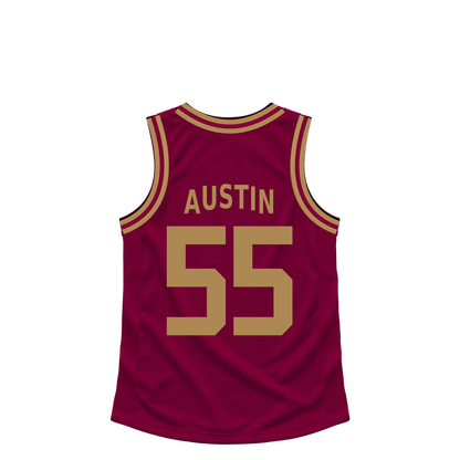 Cleveland Cavaliers jersey keychain — Zack Austin #55. Exact saved player artwork preview.