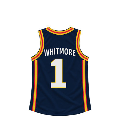 Denver Nuggets jersey keychain — Cam Whitmore #1. Exact saved player artwork preview.