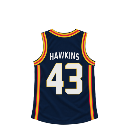 Denver Nuggets jersey keychain — Coleman Hawkins #43. Exact saved player artwork preview.