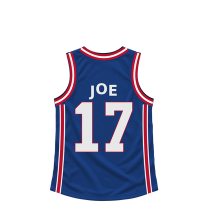 Detroit Pistons jersey keychain — Isaiah Joe #17. Exact saved player artwork preview.