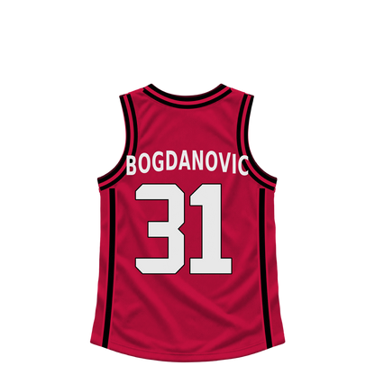 Houston Rockets jersey keychain — Bogdan Bogdanovic #31. Exact saved player artwork preview.