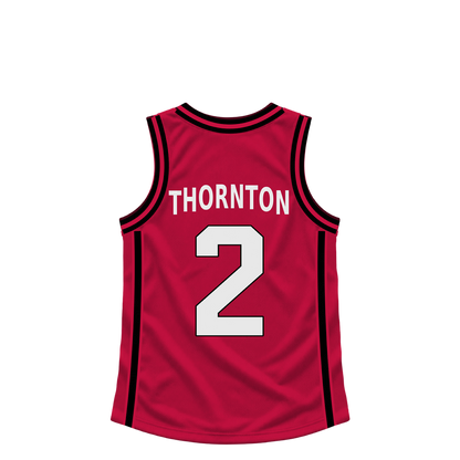 Houston Rockets jersey keychain — Bruce Thornton #2. Exact saved player artwork preview.