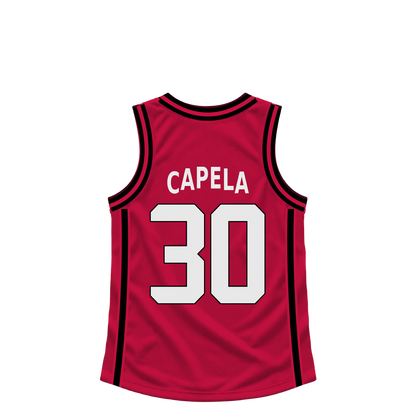 Houston Rockets jersey keychain — Clint Capela #30. Exact saved player artwork preview.