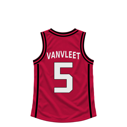 Houston Rockets jersey keychain — Fred VanVleet #5. Exact saved player artwork preview.