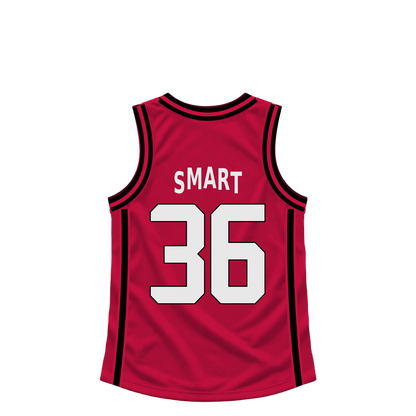 Houston Rockets jersey keychain — Marcus Smart #36. Exact saved player artwork preview.