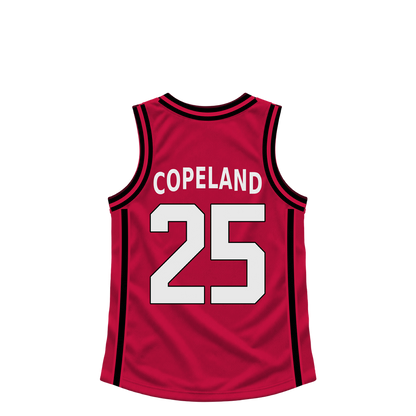 Houston Rockets jersey keychain — Quadir Copeland #25. Exact saved player artwork preview.