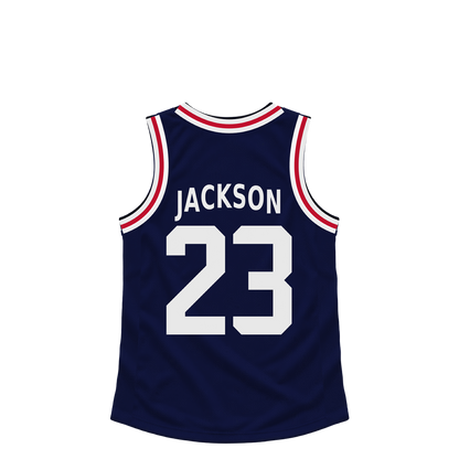 La Clippers jersey keychain — Isaiah Jackson #23. Exact saved player artwork preview.