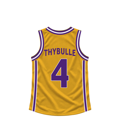 Los Angeles Lakers jersey keychain — Matisse Thybulle #4. Exact saved player artwork preview.
