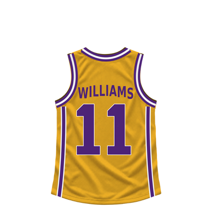 Los Angeles Lakers jersey keychain — Ziaire Williams #11. Exact saved player artwork preview.