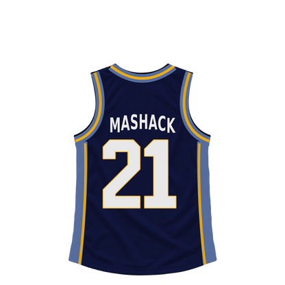 Memphis Grizzlies jersey keychain — Jahmai Mashack #21. Exact saved player artwork preview.