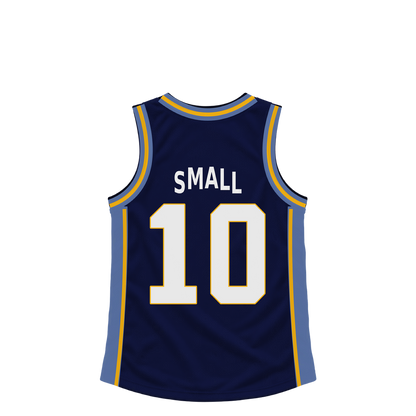 Memphis Grizzlies jersey keychain — Javon Small #10. Exact saved player artwork preview.